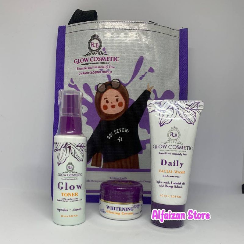 (COD) Paket Bassic Rcb Glow Paket Rcb Glow Cosmetic Original Bpom Bumil Busui