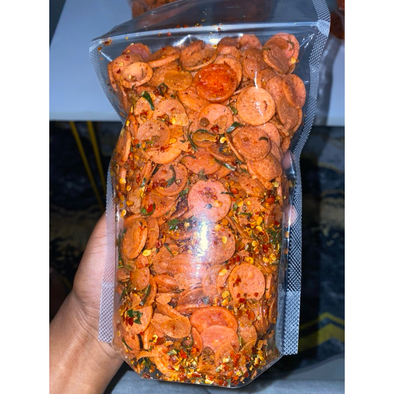 

SOSIS GORENG PEDAS GURIH DAUN JERUK