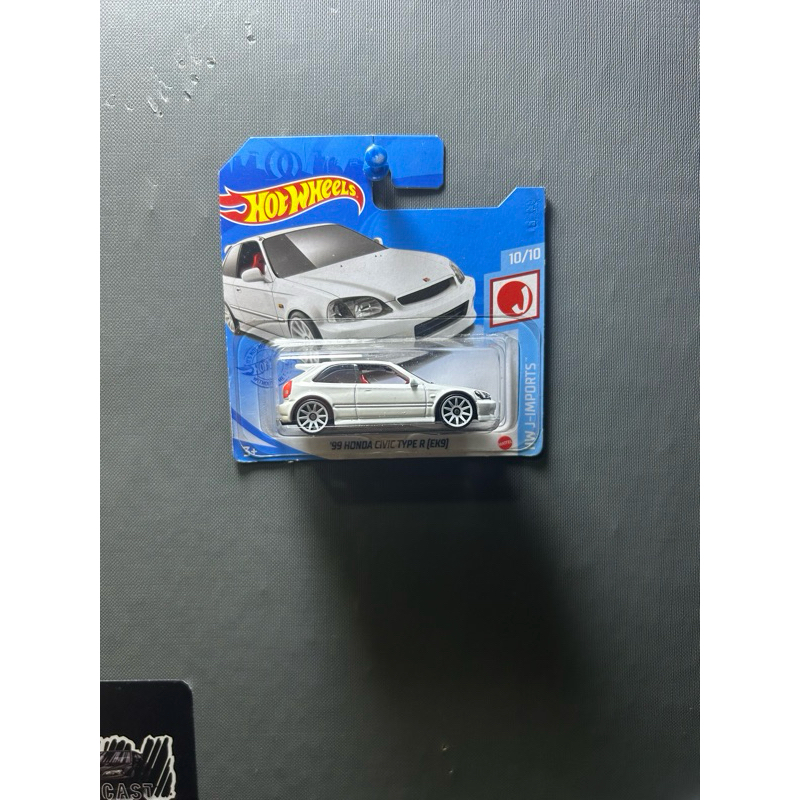 Hot Wheels Honda Civic Type R Ek9 Putih Short Card