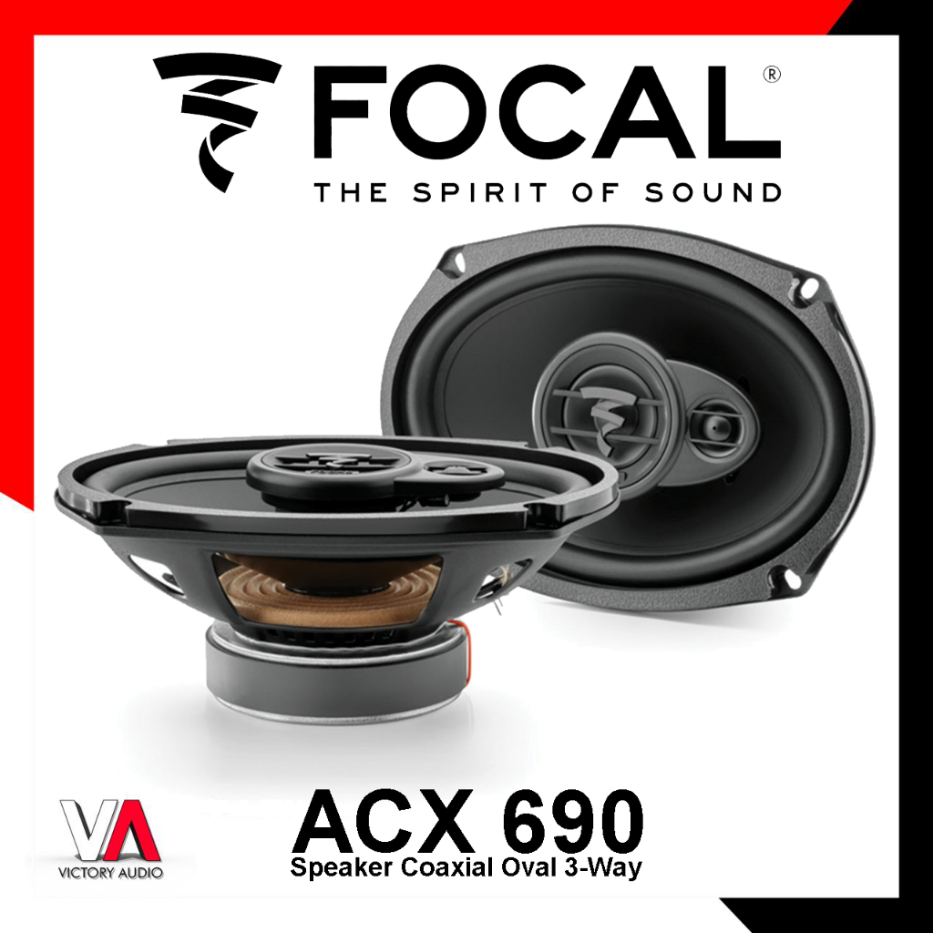 Speaker Coaxial Oval 3-Way FOCAL PERFORMANCE AUDITOR SERIES ACX 690 ACX690 PERFORMANCE AUDITOR SERIE