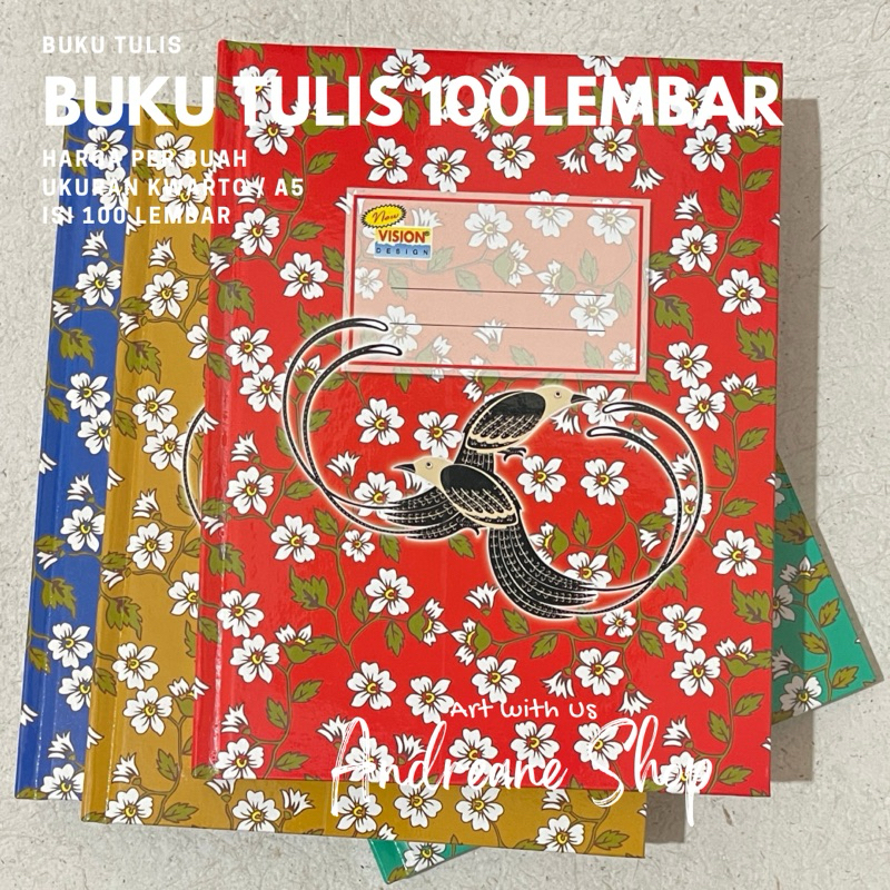 

Buku Tulis Vision Hard Cover 100 Lembar – Ukuran Kwarto (A5) | Buku Pembukuan Akuntansi & Kebutuhan Kantor