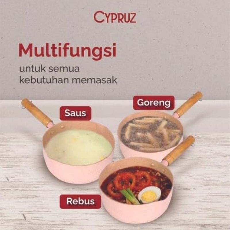 Cypruz Sauce Pan Anti Lengket 18Cm
