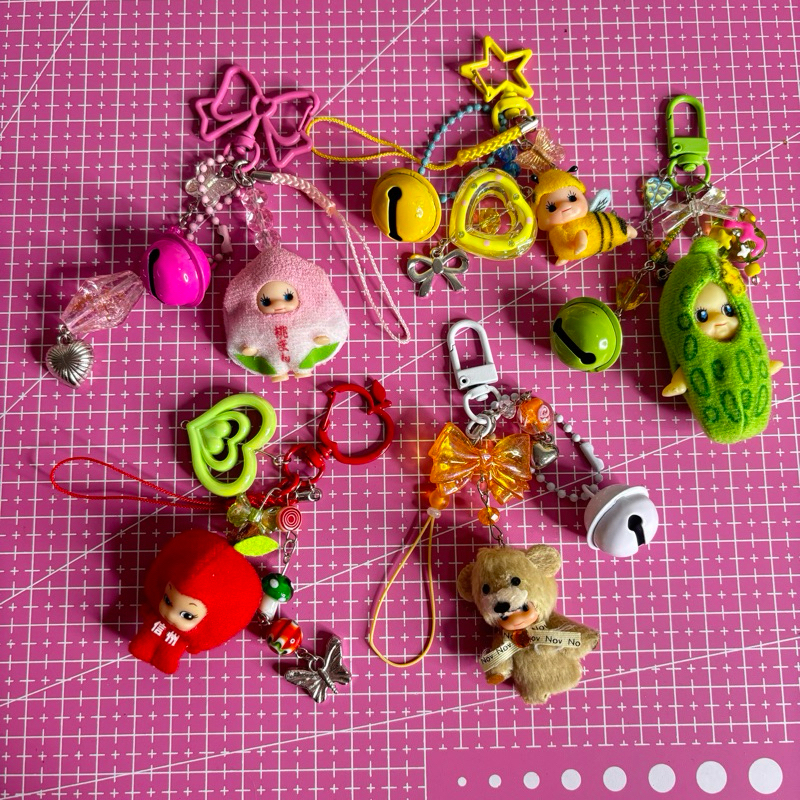 Kewpie Charm Keychain