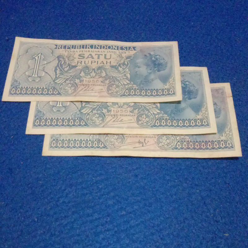 1 rupiah gadis jawa tahun 1956