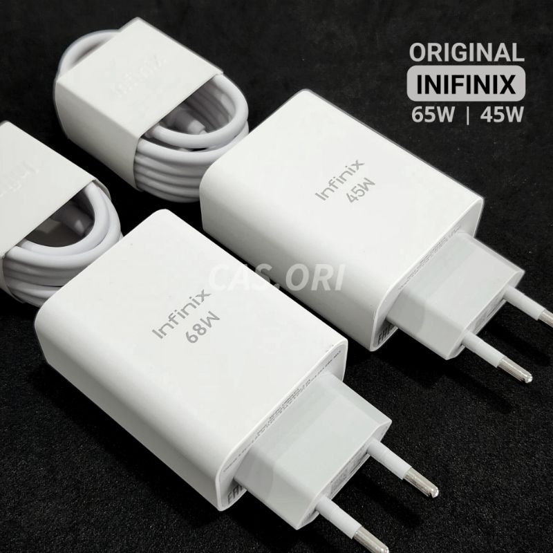 CHARGER INFINIX ORIGINAL 45 WATT, CHARGER INFINIX 68 WATT ORIGINAL