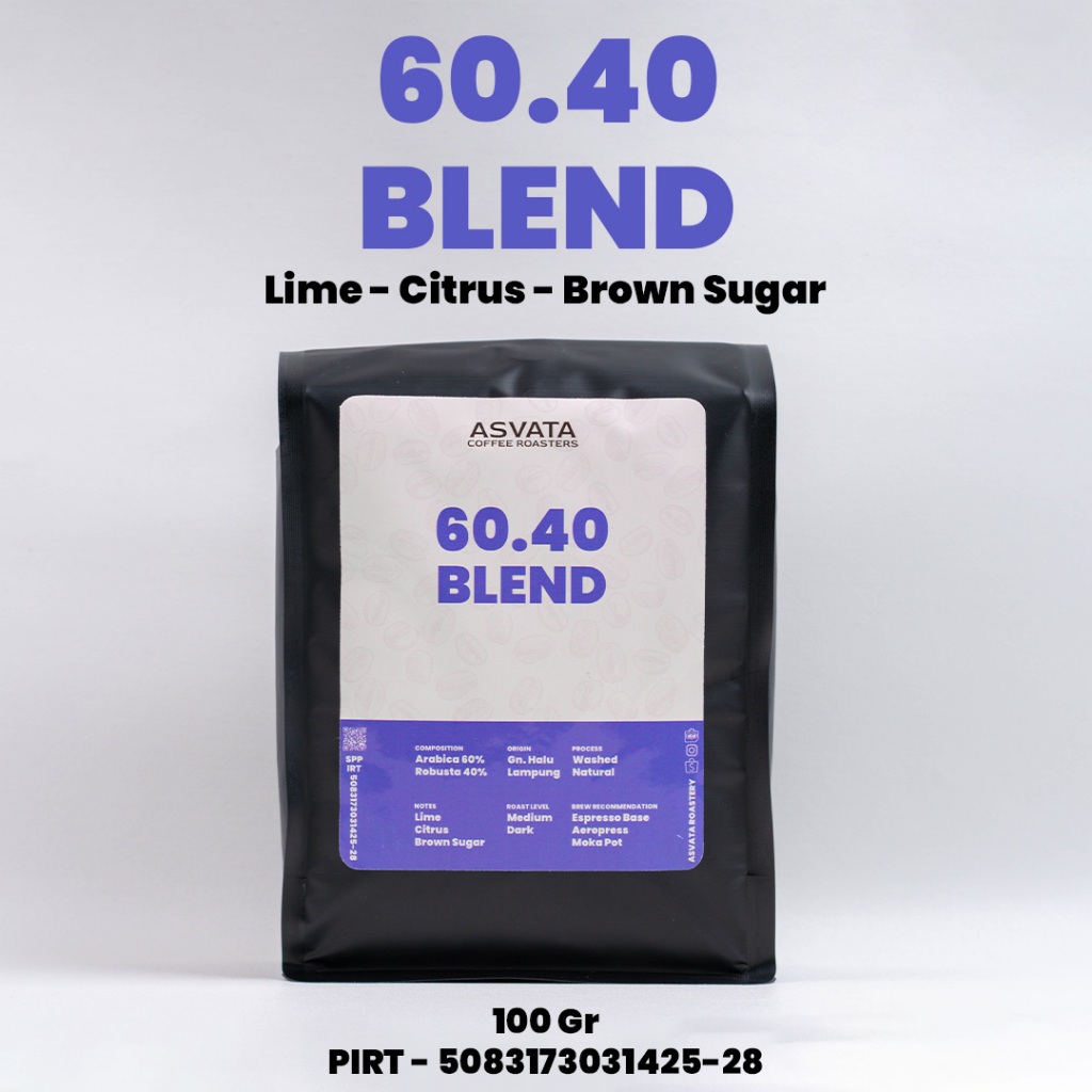 

Biji Kopi 100 Gr 60.40 Arabica Robusta Roasted Beans Kopi Susu Blend