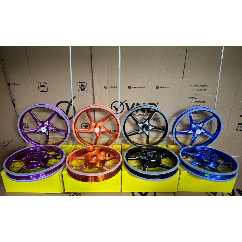 Velg Racing Vnd AK 55 v3 Gen3 Rs Sport Palang 5 P5 enkei All matic Honda vario 110/125/150 beat Yama