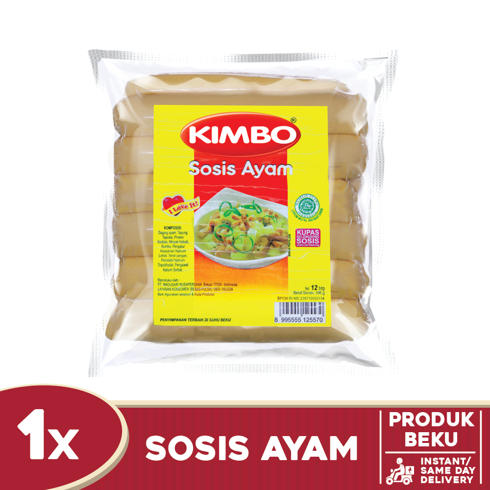 

KIMBO Sosis Ayam 12pcs (396gr)