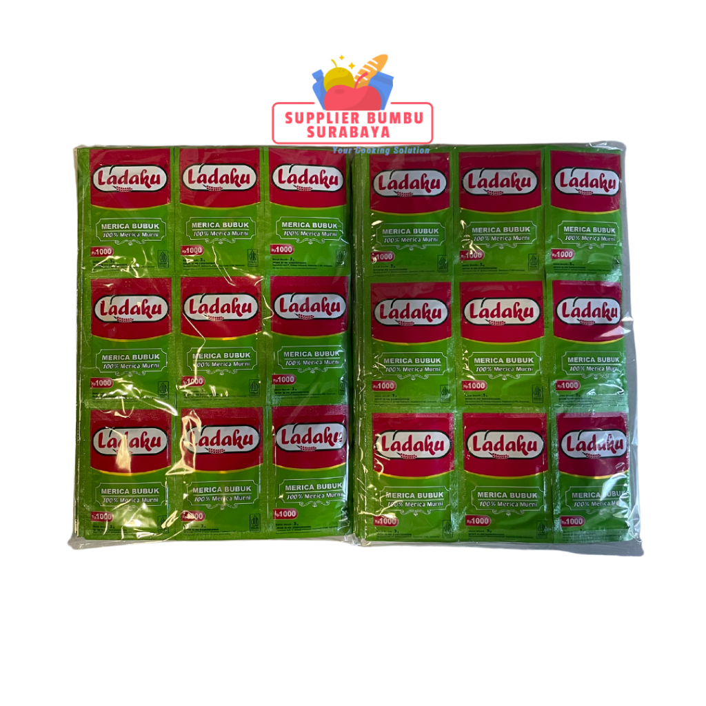 

Ladaku Merica Bubuk Murni Renceng 12 Sachet Lada Putih 3g