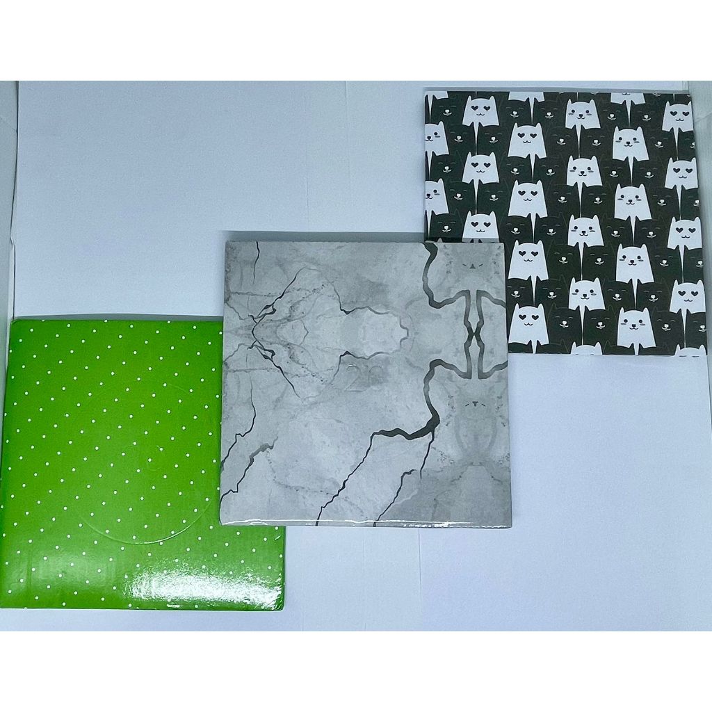 [10 Pcs] Cake Board (20x20 cm) - Motif Printing - Anti Lengket