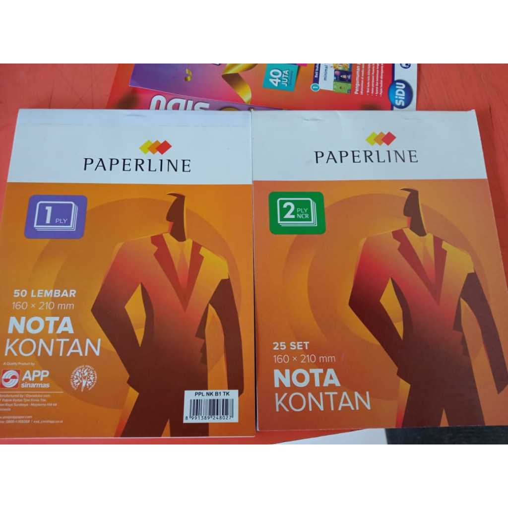 

nota kontan paperline 1/2 folio 1 pack isi 10 buku