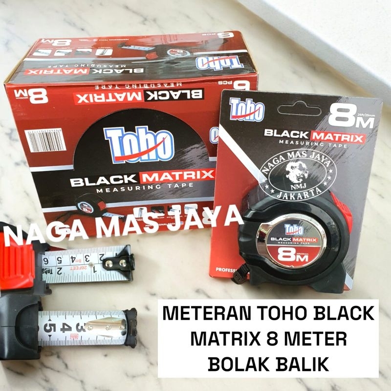 METERAN TOHO BLACK MATRIX 8 METER / METERAN TOHO 8M BLACK MATRIX / METERAN TOHO 8 METER BLACK MATRIX