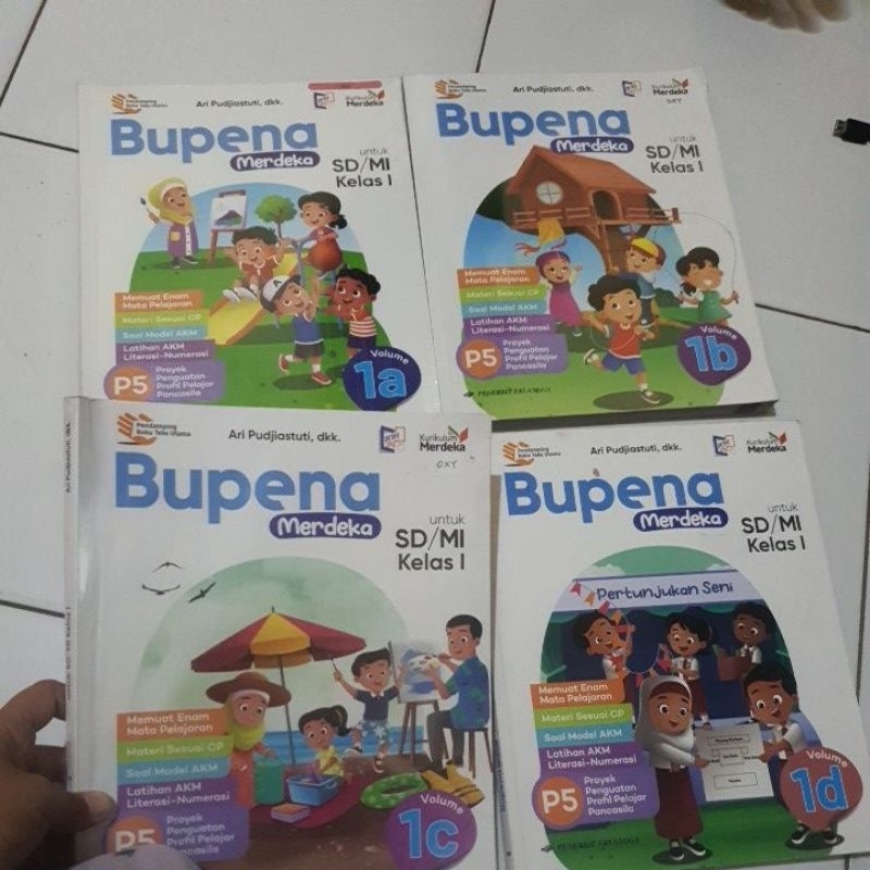 BUPENA ERLANGGA KUMER kelas 1 dan ESPS B.INDO ,pancasila, Mtk KUMER kelas 1