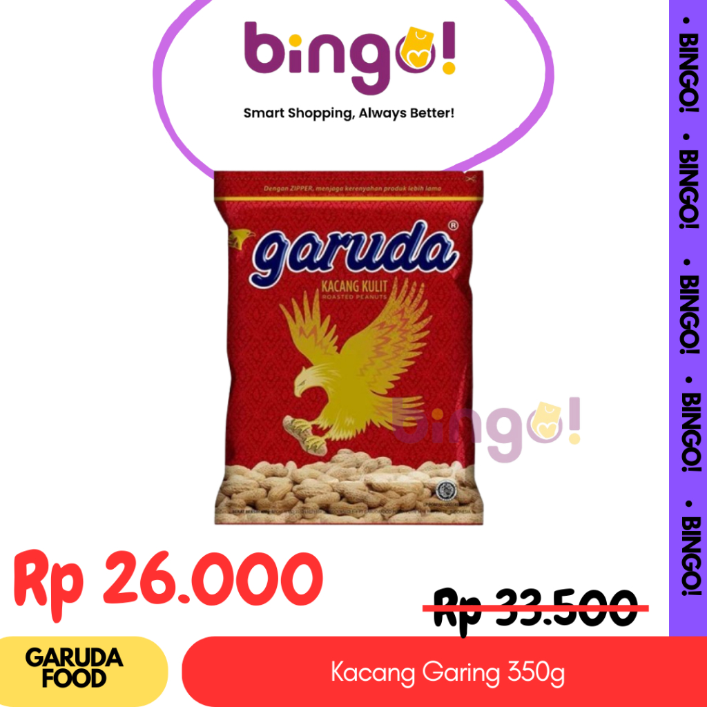 

Garuda Kacang Kulit Garing 350gr Roasted Peanuts