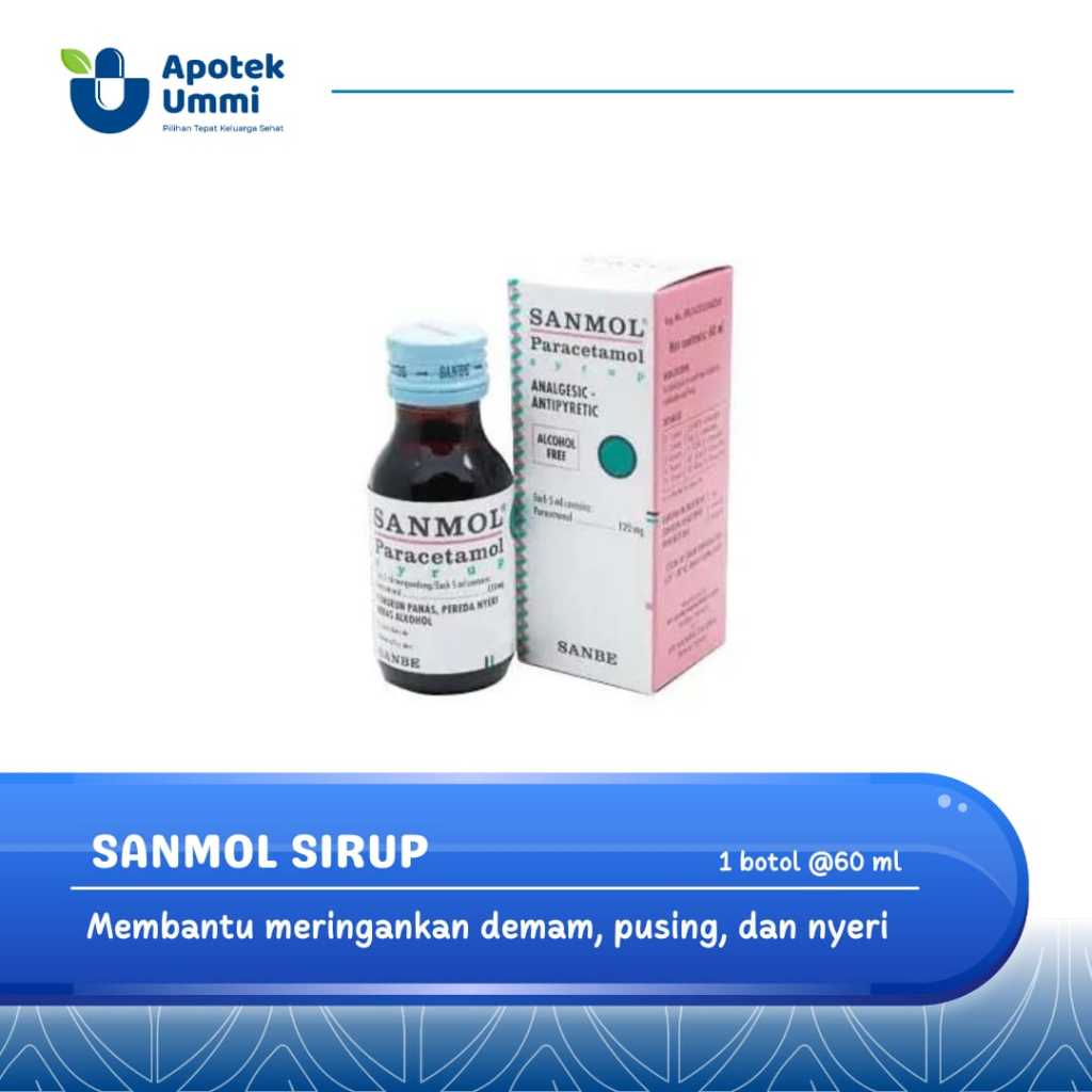 SANMOL SIRUP/OBAT DEMAM/NYERI