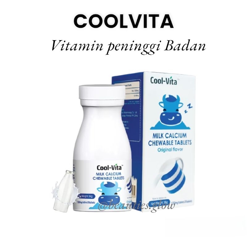 COOLVITA MILK CALCIUM CHEWABLE TABLETS PENINGGI BADAN