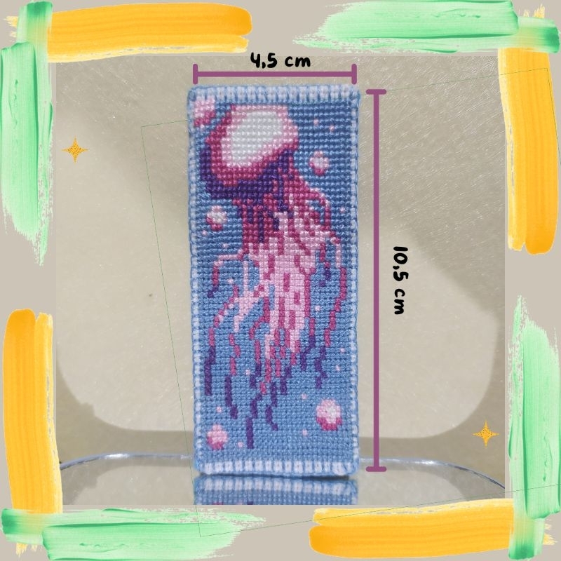 

Pembatas Buku Cross Stitch | Sulam | BOOKMARK (handmade)