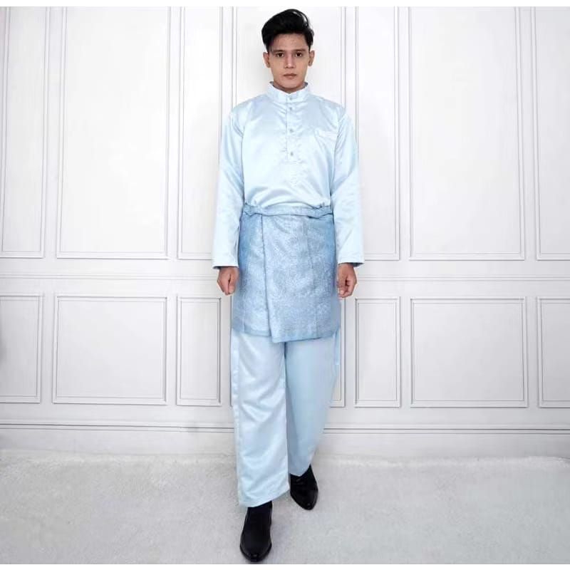 Setelan baju kurung Melayu pria // baju kurung pria // set baju kurung Melayu laki laki // baju kuru