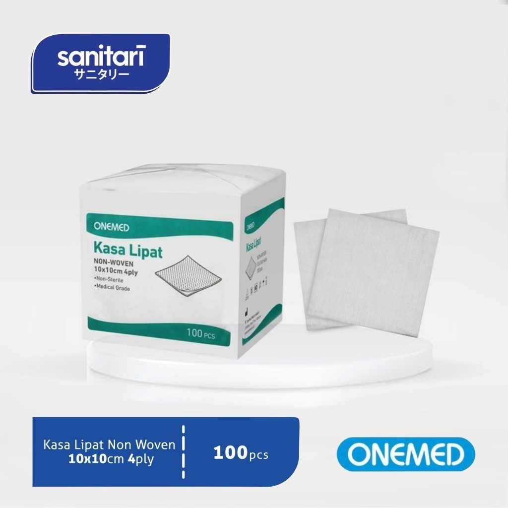 Kasa Lipat Non Woven 10x10cm 4ply 100s Onemed Kasa Onemed Kasa Lipat Onemed
