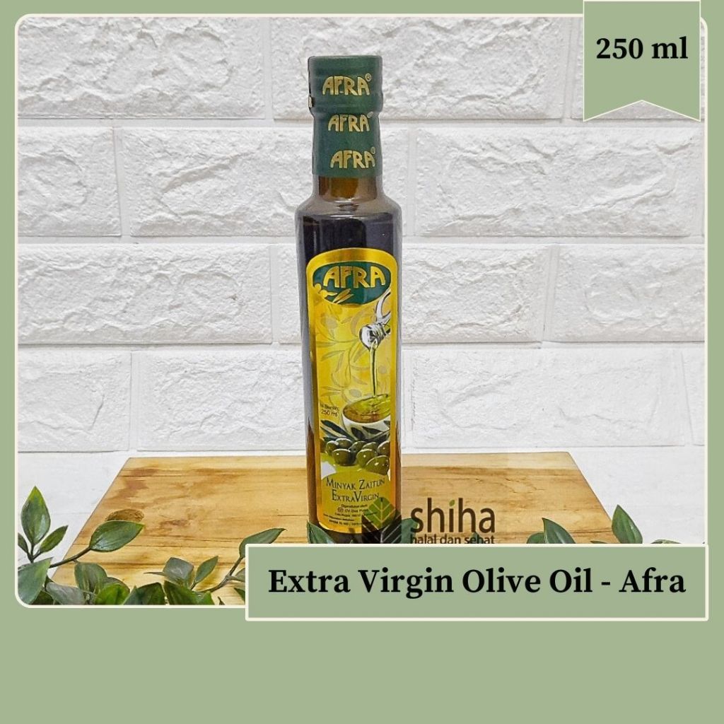 

Afra Olive Oil Extra Virgin Minyak Zaitun Afra 250ml - Warung Shiha