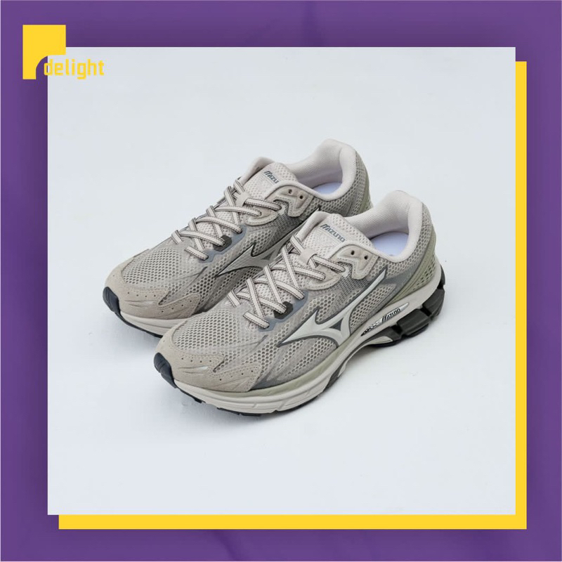 Sepatu Mizuno Halo Mix Oatmeal Grey Original