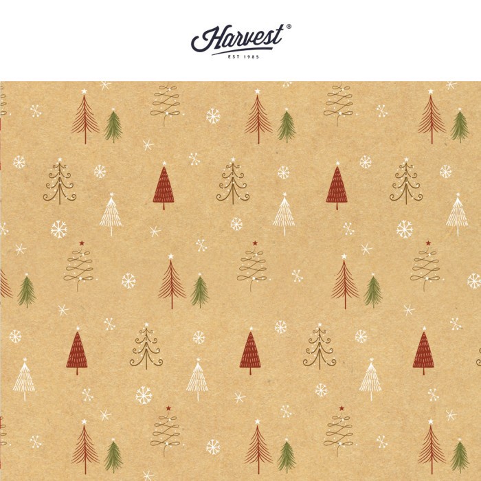 

PRODUK UNGGULAN Kertas Kado Natal Harvest Wrapping Paper Xmas Shining Trees