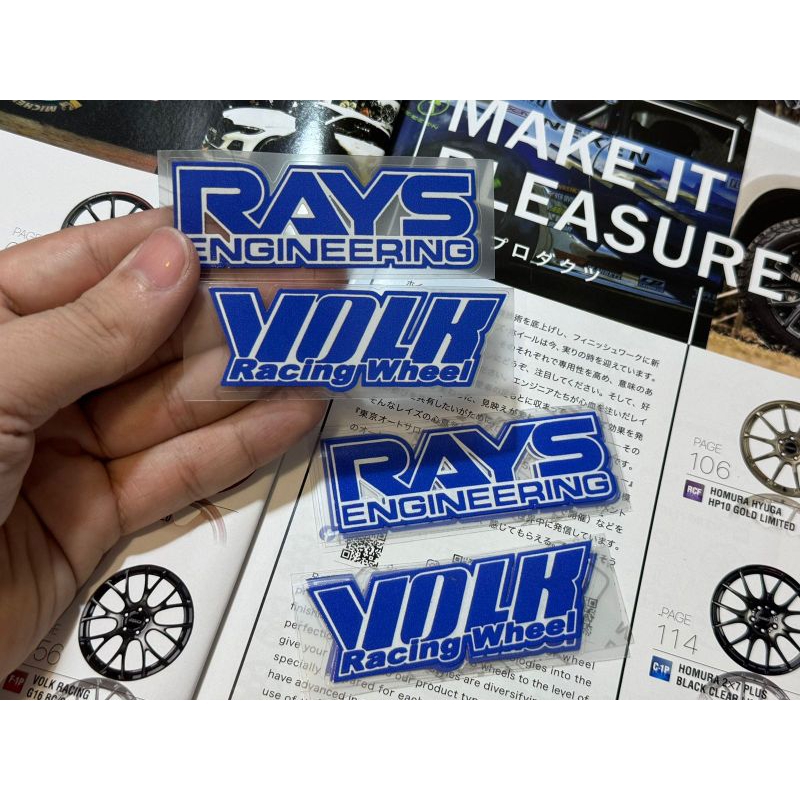 sticker velg TE37 rays