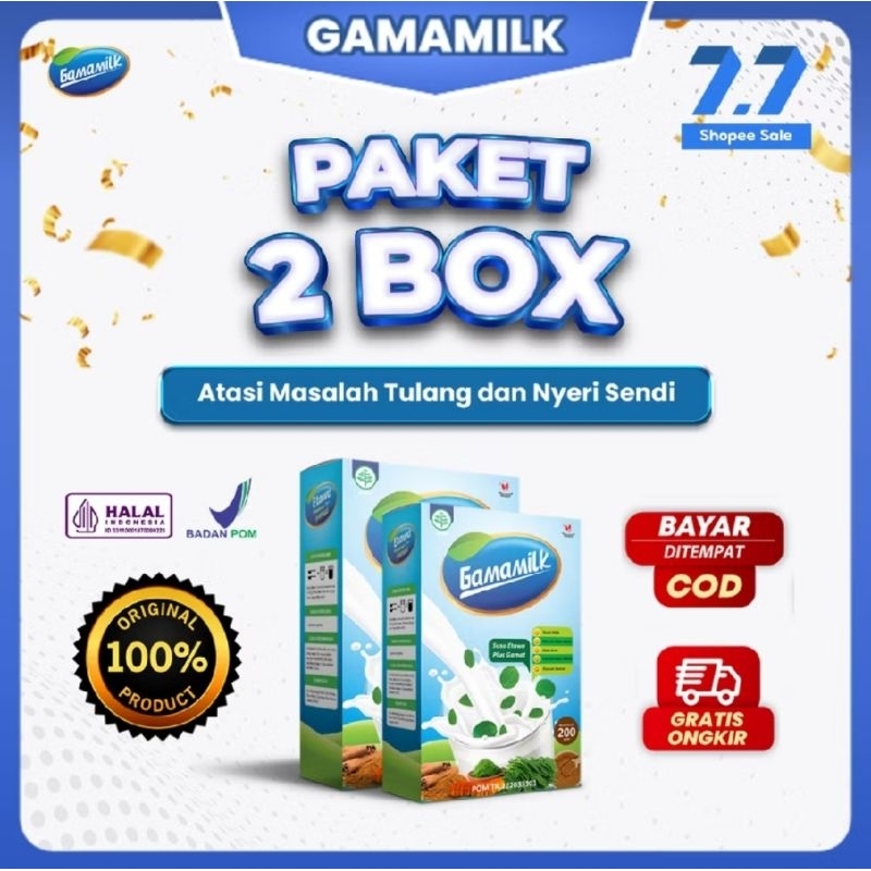 

(2 Box) Susu Etawa Gamamilk - Solusi Masalah Tulang, Nyeri Sendi, Asam Urat Dan Rematik