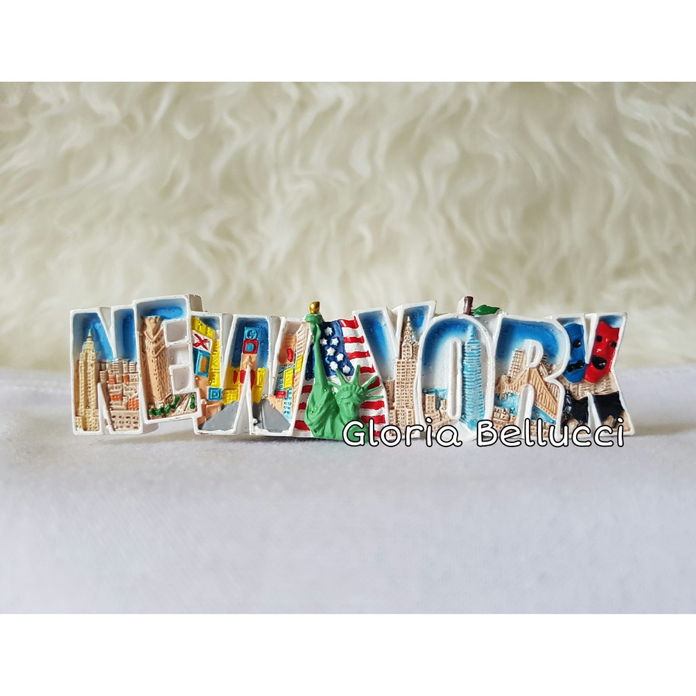 SERBA MURAH SOUVENIR TEMPELAN MAGNET KULKAS NEGARA NEWYORK AMERIKA SERIKAT LIBERTY NEW YORK USA