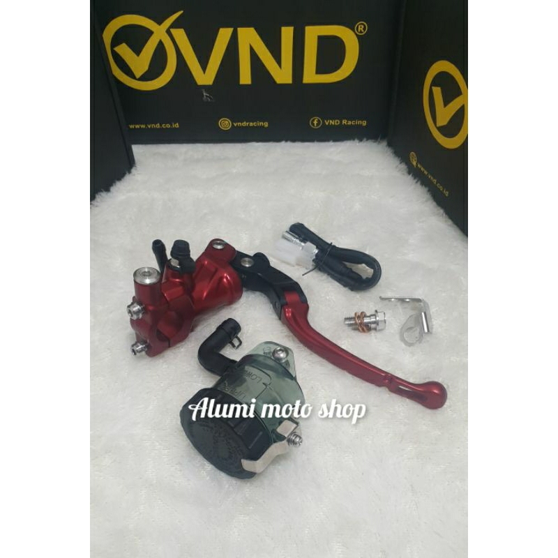 master rem kanan radial VND AK111 tabung smoke 14mm universal semua motor