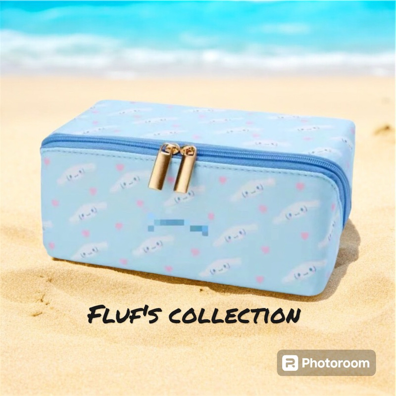 

[ READY STOCK ] CINNAMOROLL POUCH KOTAK PENSIL / SERBAGUNA ORIGINAL SANRIO TAG Ukuran 19 cm x 13.9 cm original sanrio