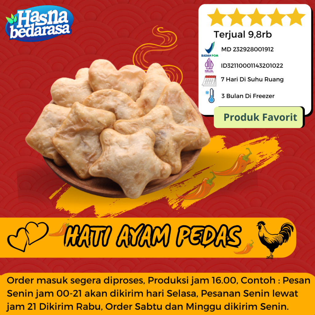 

Cireng Isi Ati Ayam Pedas Cireng Isi Hati Ayam Khas Bandung Kemasan Vacum 8pcs Hasna Bedarasa