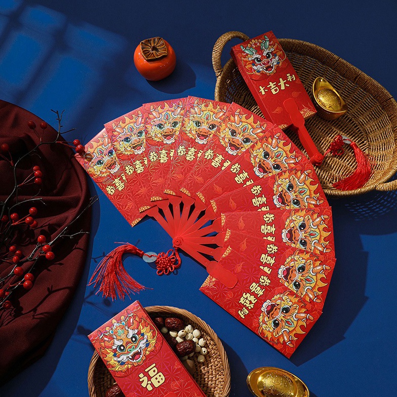 

AWAS ADA Angpao Deret Susun Imlek Naga 224 Deret 6 Tahun Naga Dragon Tebal Angpao Tebal Naga Kipas Chinese New Year