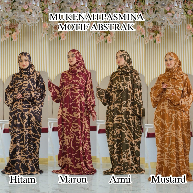 FREE GIFT MUKENAH PASMINA MOTIF ALWIYAH || MUKENAH HADRAMAUT TERUSAN