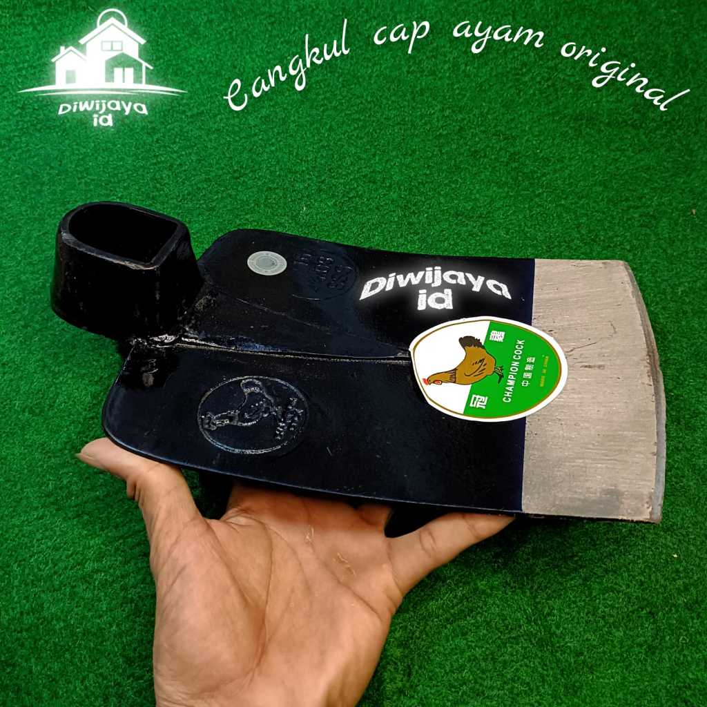 ORIGINAL Cangkul Cap Ayam Anti Lengket - Pacul Sawah Super Tajam