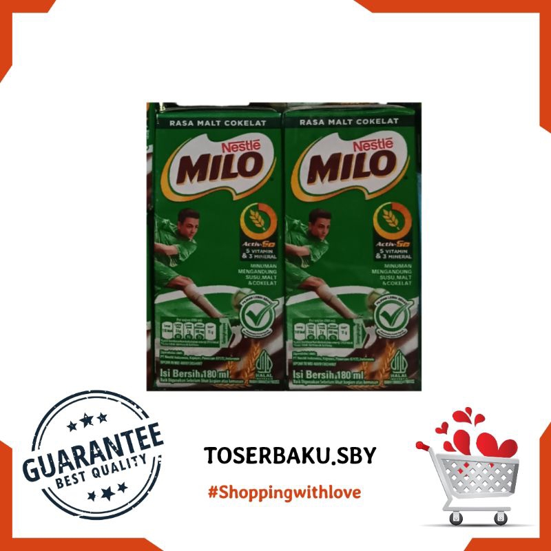 

Milo Activ-GO Cokelat UHT Kotak 180 Ml / Minuman