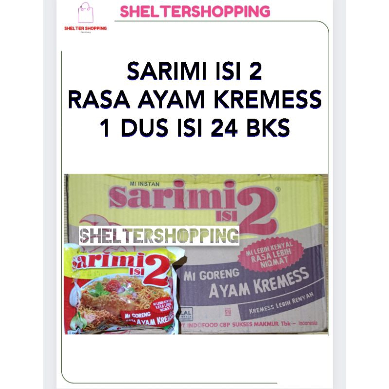 

(KARGO) SARIMI Isi 2 Mie Goreng Ayam Kremess 1 Dus isi 40 Pcs