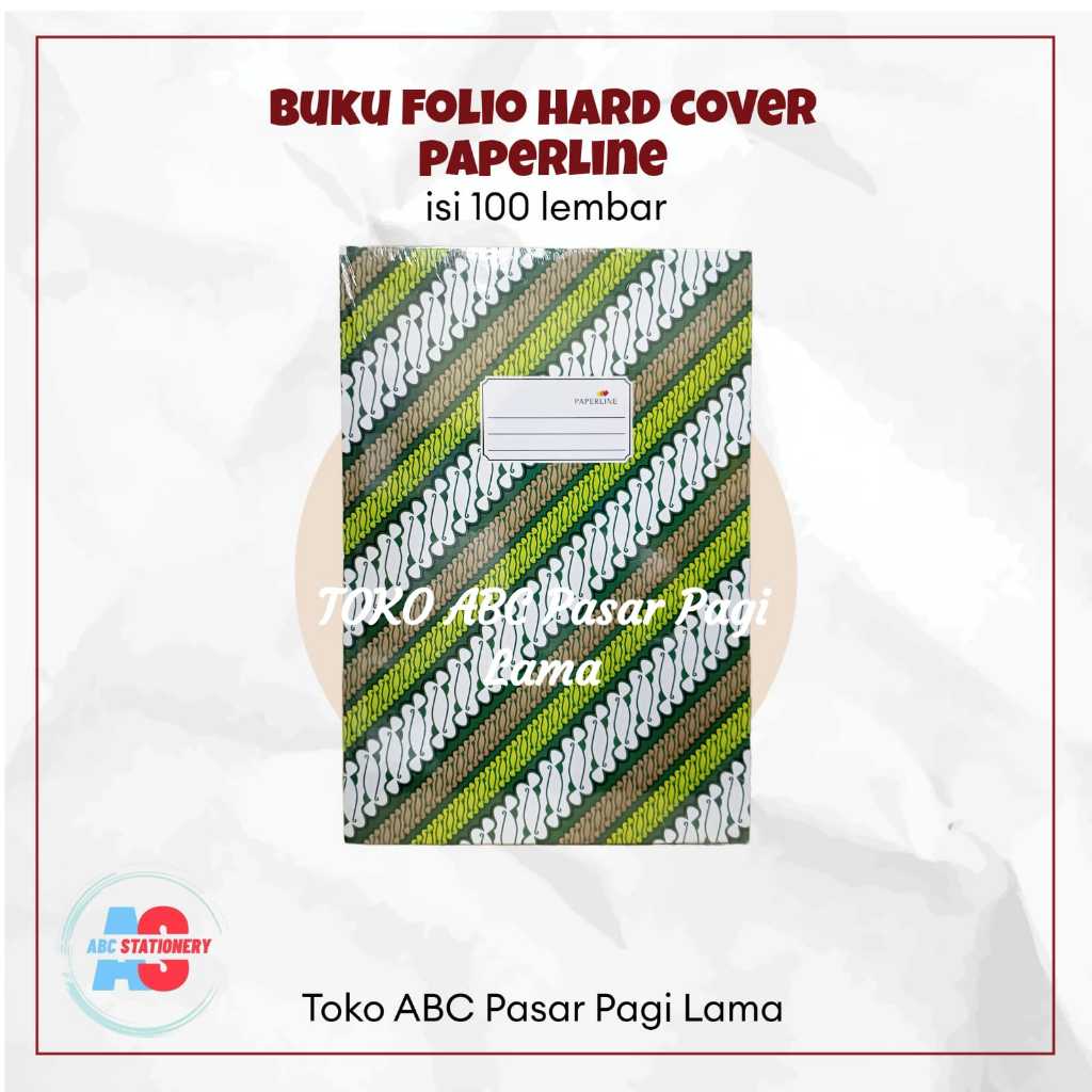 

Buku Folio Hard Cover 100lb Paperline (warna dikirim acak)