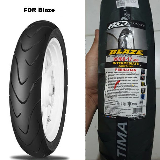 BAN LUAR FDR 17-90/80 BLAZE TUBLESS