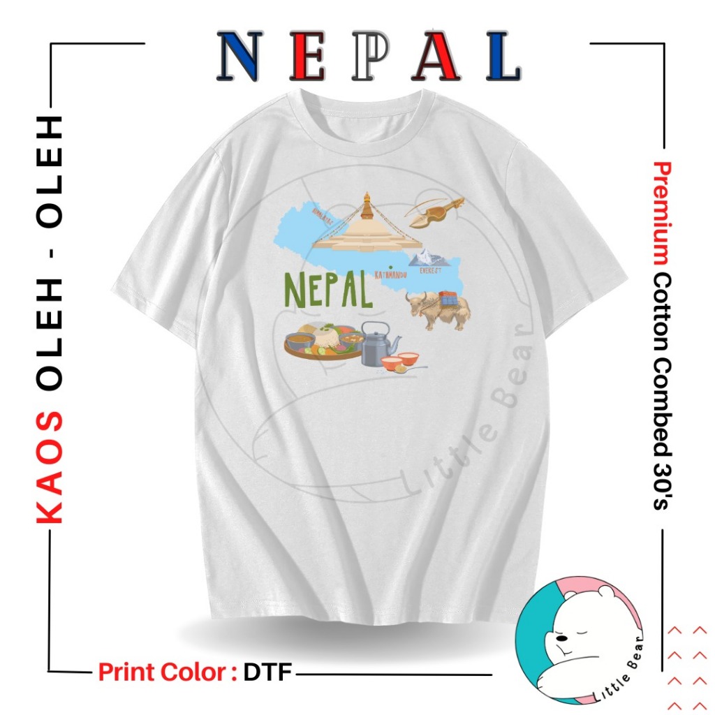 KAOS SOUVENIR NEPAL BANYAK MODEL BAJU OLEH-OLEH NEPAL KATHMANDU 1