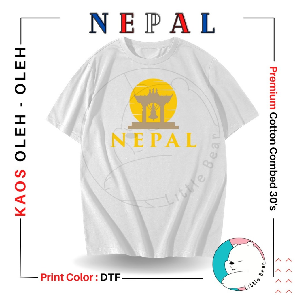 KAOS SOUVENIR NEPAL BANYAK MODEL BAJU OLEH-OLEH NEPAL KATHMANDU 4