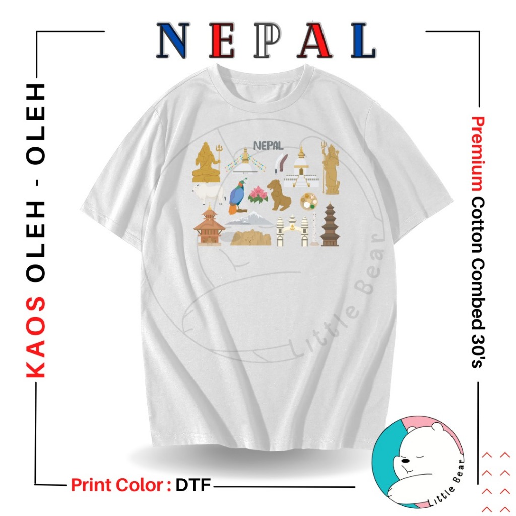 KAOS SOUVENIR NEPAL BANYAK MODEL BAJU OLEH-OLEH NEPAL KATHMANDU 5