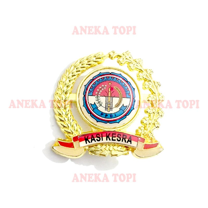 Pin Bros Logo PPDI Kasi Kesra Pin Kasi Kersa PPDI Padi Kapas - Aneka Topi