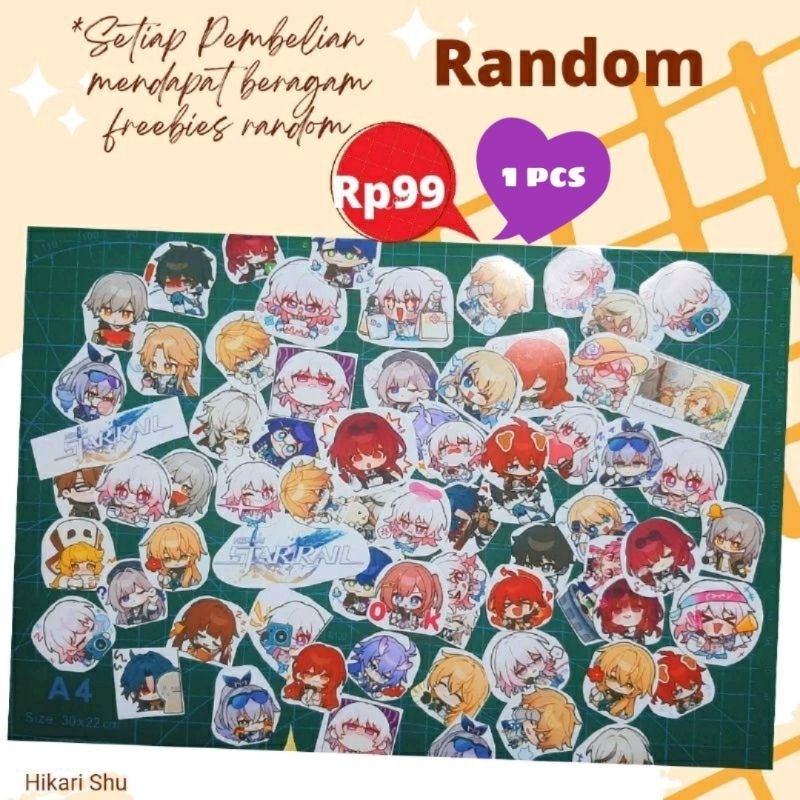 

Harga Satuan Sticker Aesthetic Honkai:Star Rail Random Harga Satuan murah Sticker tumblr, sticker laptop, sticker diary, Sticker HP atau bisa juga untuk freebies toko kalian loh