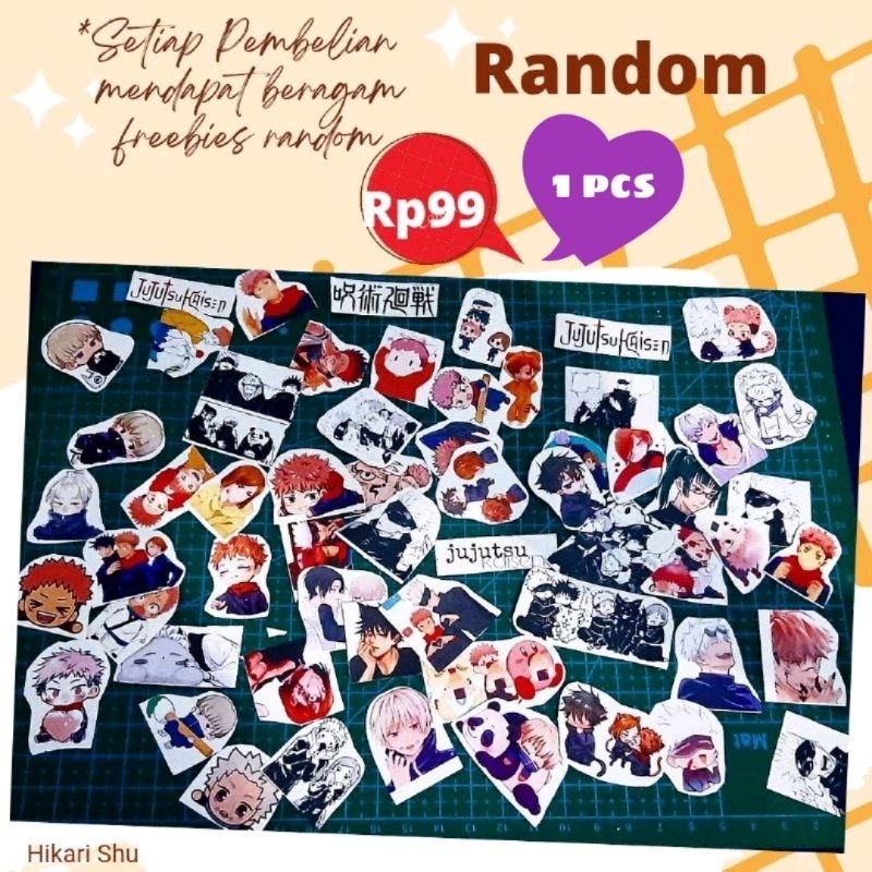 

Harga Satuan Sticker Aesthetic Jujutsu Kaisen Random Harga Satuan murah Sticker tumblr, sticker laptop, sticker diary, Sticker HP atau freebies toko kalian