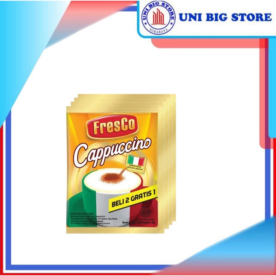 

Fresco Kopi Cappucino 25 gr x 15 sachet Renteng