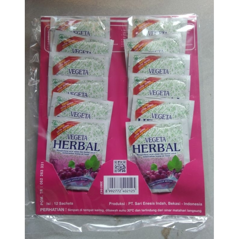 

Vegeta Herbal Untuk BAB Macet