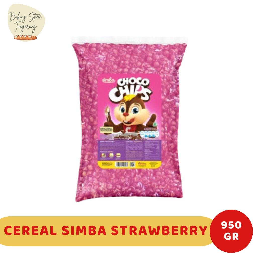 

Cereal SIMBA Choco Chips Strawberi Bag 1 kg | coco crunch Strawberry