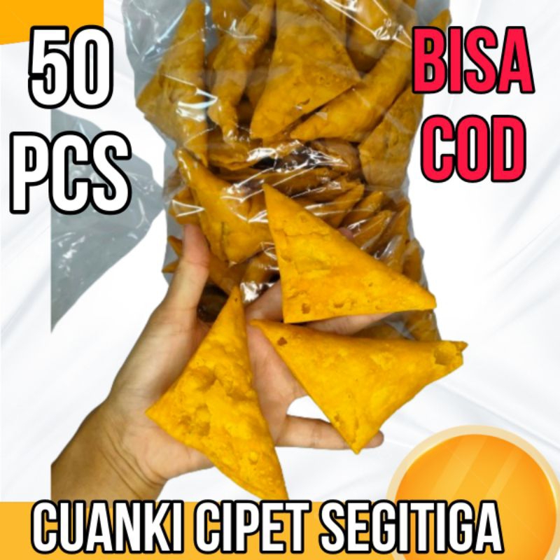 

CUANKI CIPET SEGITIGA ISI 50 UKURAN BESAR dan KECIL TOPING SEBLAK BASO ACI