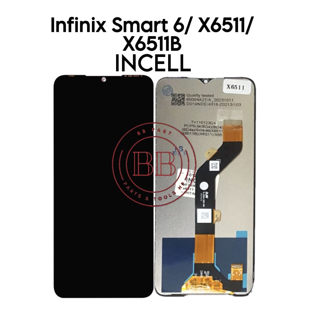 LCD Touchscreen Fullset Infinix Smart 6 / X6511B / X6511 / X6511E